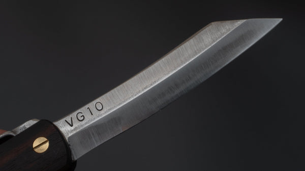 Higonokami VG10 Folding Knife Ebony Handle - Tetogi