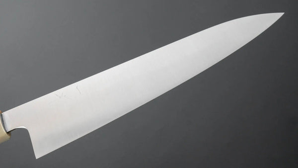 Hitohira Ashi Swedish Stainless Gyuto 210mm Ebony Handle - Tetogi