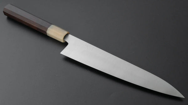 Hitohira Ashi Swedish Stainless Gyuto 210mm Ebony Handle - Tetogi