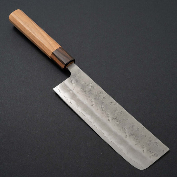 Hitohira Futana S3 Nashiji Nakiri 165mm Cherry Wood Handle - Tetogi