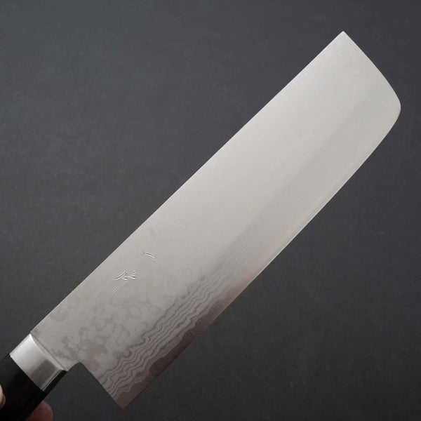 Hitohira NM V10 Damascus Nakiri 165mm Pakka Handle - Tetogi