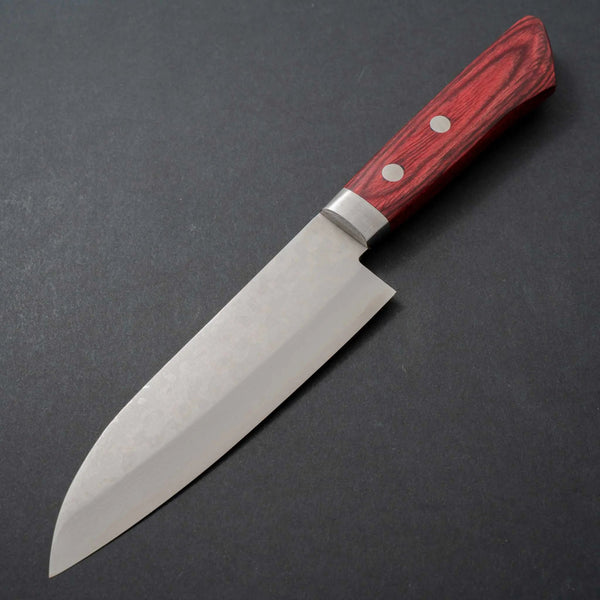 Hitohira NM V10 Damascus Santoku 130mm Pakka Handle - Tetogi