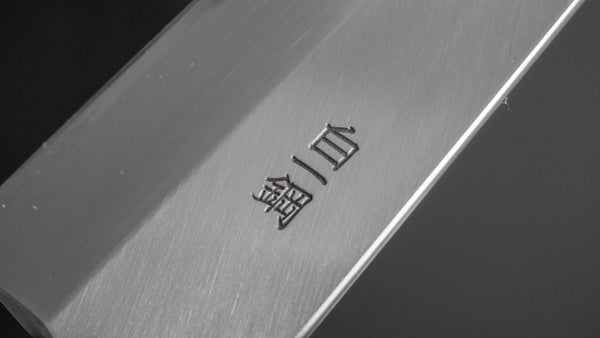 Hitohira Togashi White #1 Stainless Clad Migaki Sujihiki 240mm Ho Wood Handle - Tetogi
