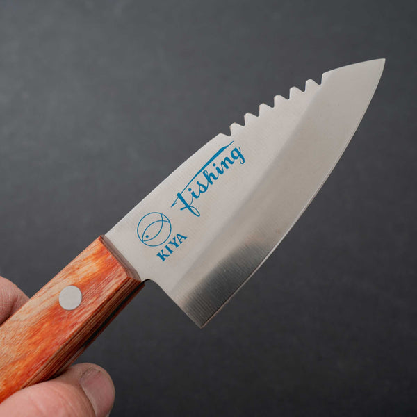 Kiya Fiskekniv m. lædersaya - Tetogi