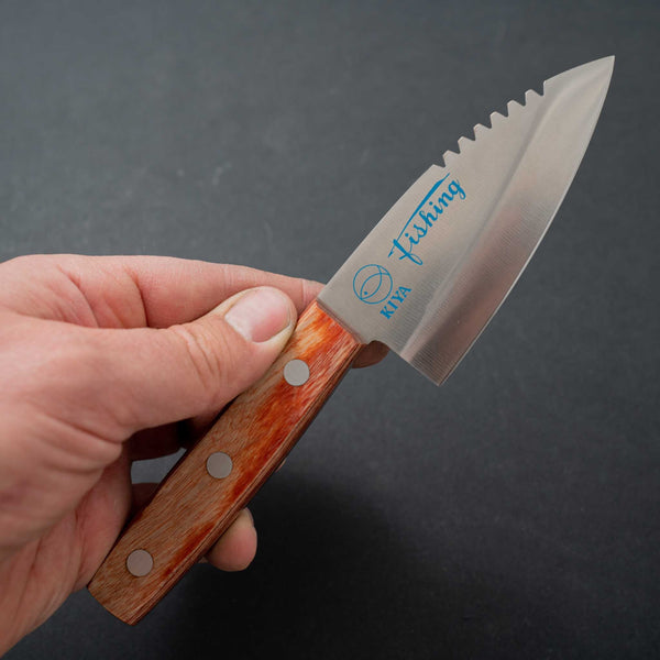 Kiya Fiskekniv m. lædersaya - Tetogi