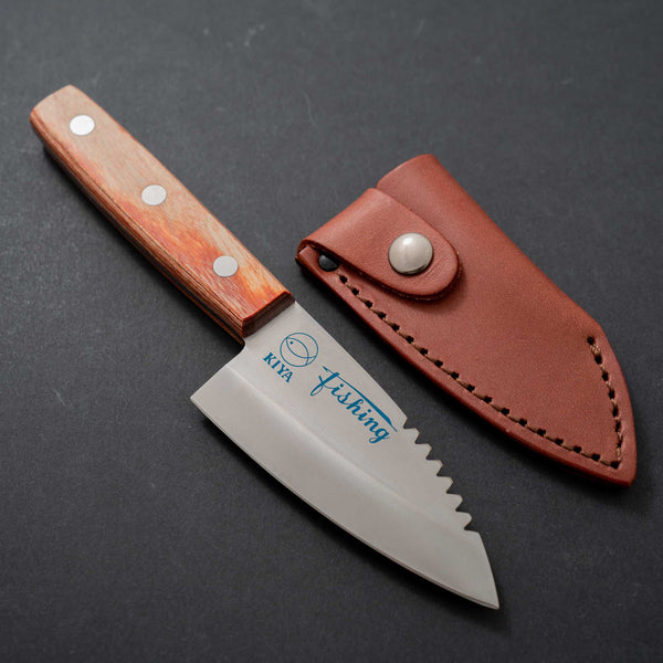 Kiya Fiskekniv m. lædersaya - Tetogi