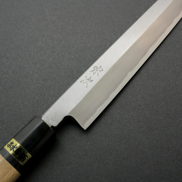 Morihei Munetsugu White #2 Yanagiba 240mm Ho Wood Handle - Tetogi