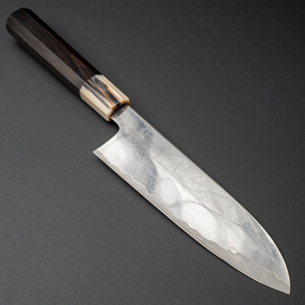 Hitohira Kikuchiyo Rou VG10 Hyokyo Damascus Santoku Ebony Handle Product vendor