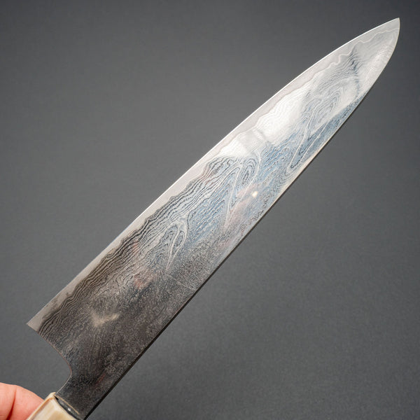 Hitohira Kikuchiyo Rou VG10 Hyokyo Damascus Gyuto 240mm Ebony Handle Product vendor