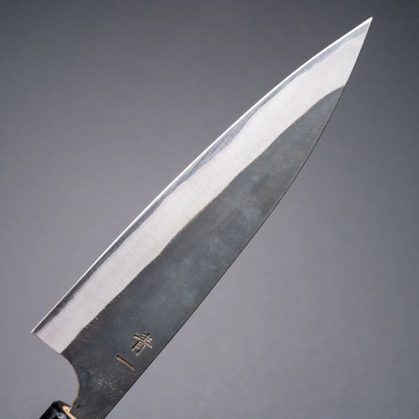 Hitohira Hizen Kurouchi Blue #1 Stainless Clad Ajikiri 145mm Ho Wood Handle Product vendor