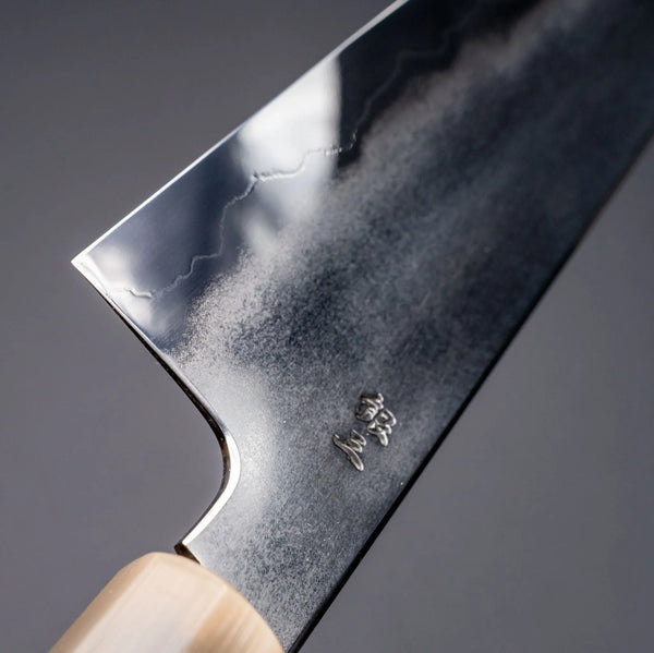 Tetsujin Silver #3 Metal Flow Kiritsuke Gyuto 240mm Taihei Makassar Ebony Handle Product vendor