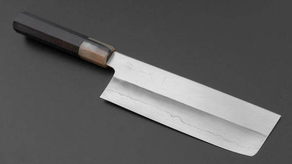 Hitohira Kikuchiyo Ren Silver #3 Nakiri 180mm Ebony Handle Product vendor