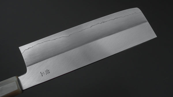 Hitohira Kikuchiyo Ren Silver #3 Nakiri 180mm Ebony Handle Product vendor