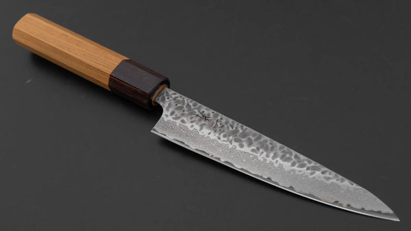 Hitohira Futana Stainless Tsuchime Damascus Petty 135mm Keyaki Zelkova Handle Product vendor