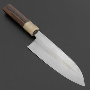 Hitohira Togashi White #1 Fuji Mizu Honyaki Santoku 180mm Ziricote Handle (#144/ Saya) Product vendor