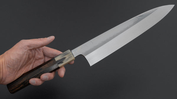 Hitohira Togashi White #1 Notaremon Mizu Honyaki Gyuto 240mm Ziricote Handle (#156/ Saya) Product vendor