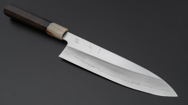 Hitohira Kikuchiyo Ren Silver #3 Gyuto 210mm Ebony Handle