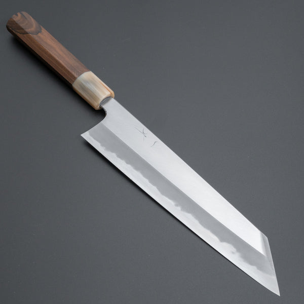 Hitohira Tanaka Kyuzo Blue #1 Migaki Kiritsuke Gyuto 240mm Ziricote Handle (Extra Height)