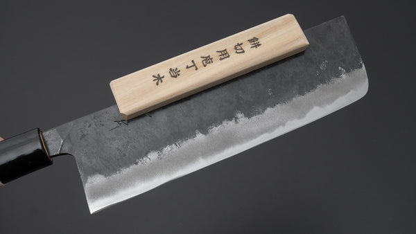 Hitohira Kurouchi White #2 Mochi Kiri 185mm Poplar Handle