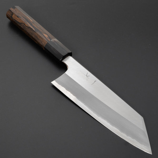 Hitohira Togashi White #1 Stainless Clad Migaki Bunka 180mm Ziricote Handle