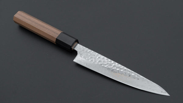 Hitohira Futana S3 Tsuchime Damascus Petty 135mm Walnut Handle Product vendor