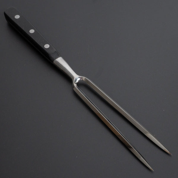 Hitohira Straight Carving Fork Black Pakka Handle Product vendor