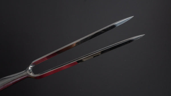 Hitohira Straight Carving Fork Black Pakka Handle Product vendor