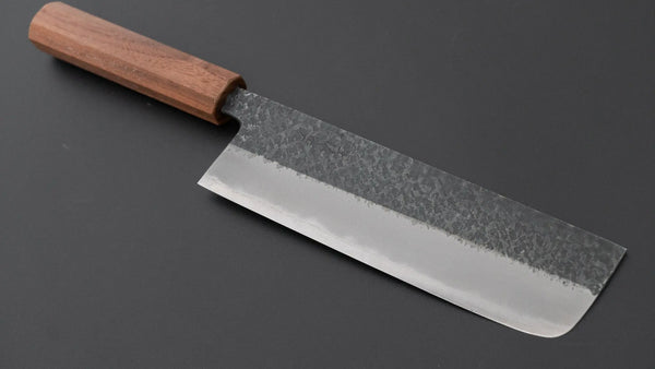 Muneishi Blue #2 Tsuchime Nakiri 165mm Walnut Handle Product vendor