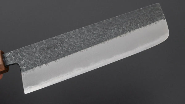 Muneishi Blue #2 Tsuchime Nakiri 165mm Walnut Handle Product vendor