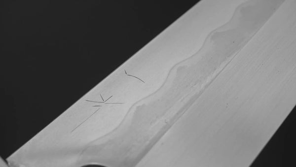 Hitohira Togashi White #1 Notaremon Mizu Honyaki Gyuto 240mm Ziricote Handle (#178/ Saya) Product vendor