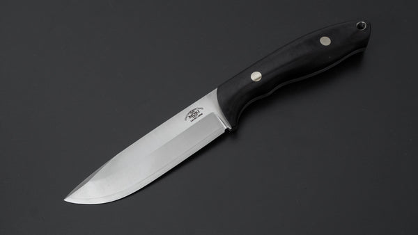 MOKI Berg Fixed Blade Linen Micarta Handle