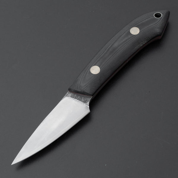 Seino AUS8 Fishing Utility Fixed Blade Linen Micarta Handle (#003)