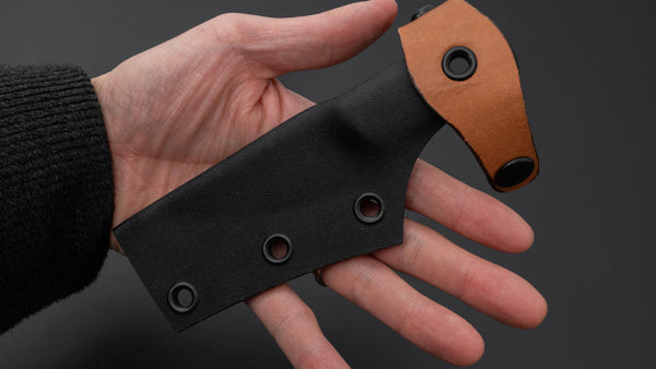 Seino AUS8 Fishing Utility Fixed Blade Linen Micarta Handle (#003)