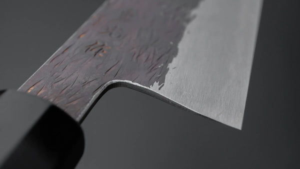 Isamitsu Blue Super Stainless Clad Kurouchi Gyuto 240mm Taihei Zebrawood Handle Product vendor