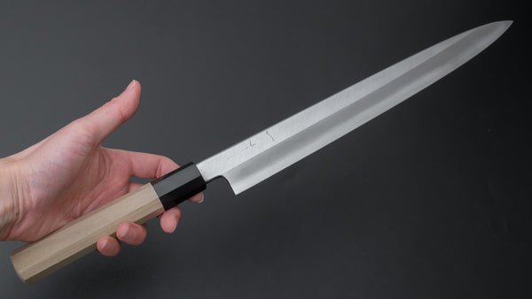 Hitohira Kikuchiyo Rikichi Silver #3 Yanagiba 270mm Ho Wood Handle (Saya)