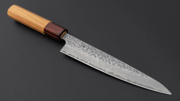 Hitohira Futana Stainless Tsuchime Damascus Petty 150mm Keyaki Zelkova Handle Product vendor