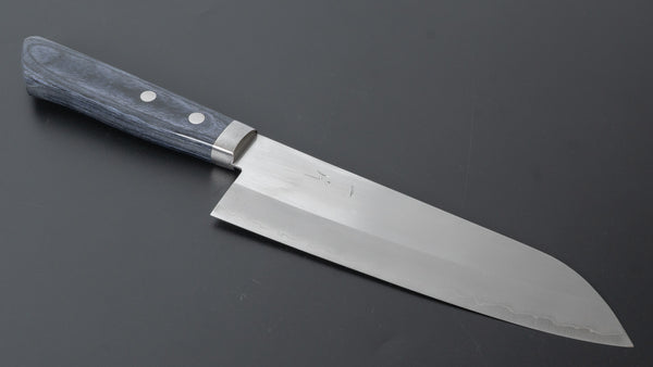 Hitohira NM Migaki Santoku 170mm Blue Pakka Handle