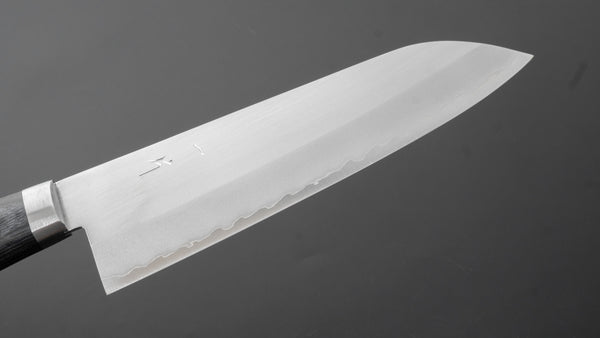 Hitohira NM Migaki Santoku 170mm Blue Pakka Handle