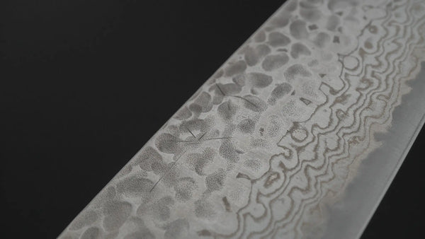 Hitohira Futana S3 Tsuchime Damascus Santoku 170mm Cherry Wood Handle Product vendor