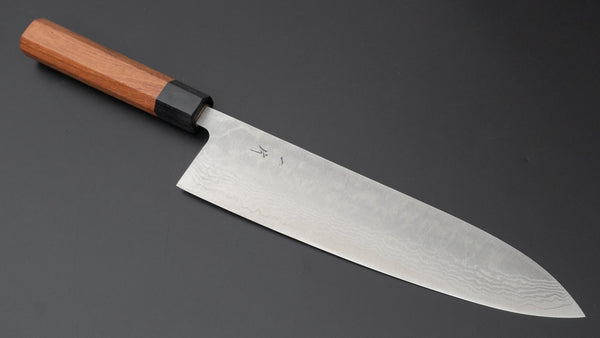 Hitohira Setsu Forged VG-10 Damascus Gyuto 240mm Jutan Handle Product vendor