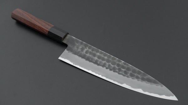 Hitohira Hinode Tsuchime White #2 Stainless Clad Gyuto 210mm Taihei Wood Handle