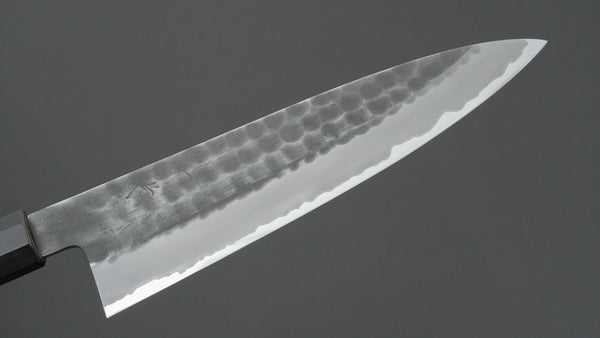 Hitohira Hinode Tsuchime White #2 Stainless Clad Gyuto 210mm Taihei Wood Handle