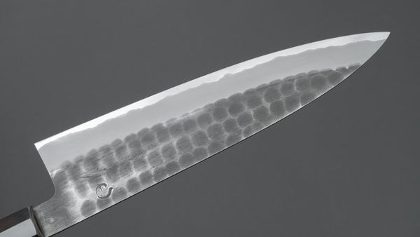 Hitohira Hinode Tsuchime White #2 Stainless Clad Gyuto 210mm Taihei Wood Handle