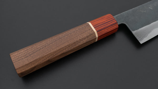 Hitohira Echizen NB White #2 Kurouchi Damascus Santoku 170mm Walnut Handle (Rengas Ferrule)