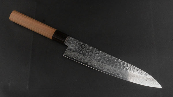 Hitohira HG Tsuchime Damascus Gyuto 210mm Cherry Wood Handle Product vendor