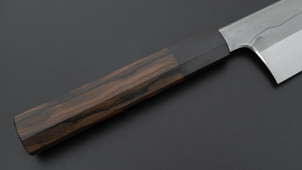 Hitohira Togashi White #1 Sanbonsugi Mizu Honyaki Gyuto 240mm Ziricote Handle (#122/ Saya)