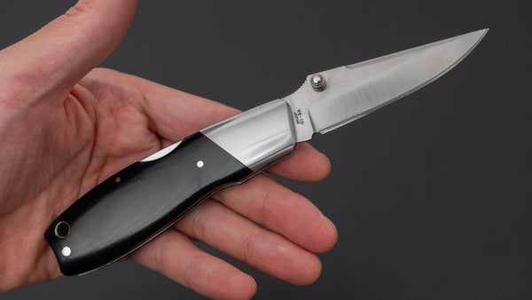 MOKI Kingfisher Folding Knife Linen Micarta Handle