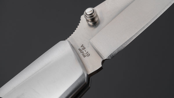 MOKI Kingfisher Folding Knife Linen Micarta Handle