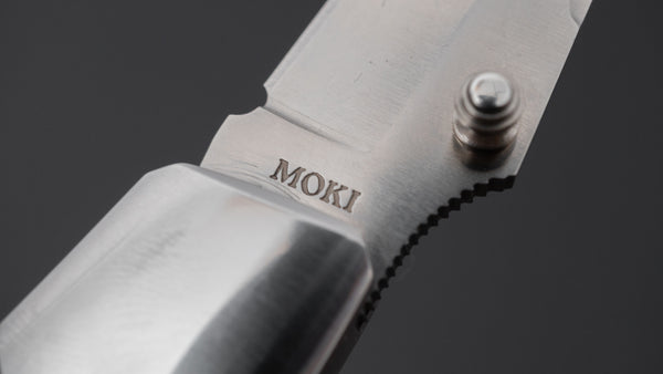 MOKI Kingfisher Folding Knife Linen Micarta Handle