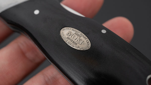 MOKI Kingfisher Folding Knife Linen Micarta Handle